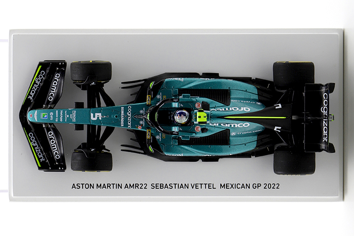 Aston Martin AMR22 Sebastian Vettel F1 MEXICAN GP 2022 Danke Didi 1:43