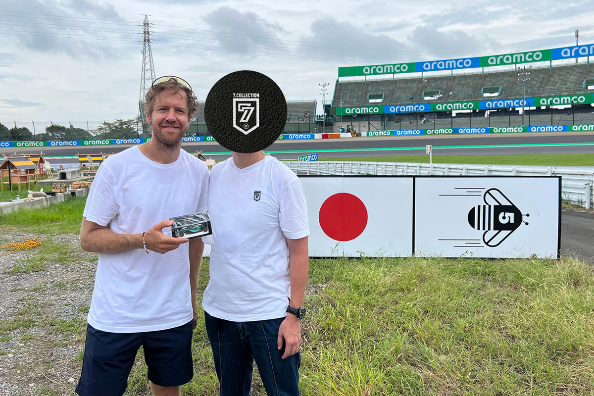 Sebastian Vettel F1 Japanese GP 2023 BUZZIN' CORNER Aston Martin AMR22 F1 Austrian GP Spec 1:43