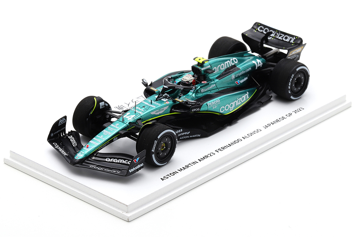 Aston Martin AMR23 Fernando Alonso F1 Japanese GP 2023 SPIRIT OF THE SAMURAI 1:43