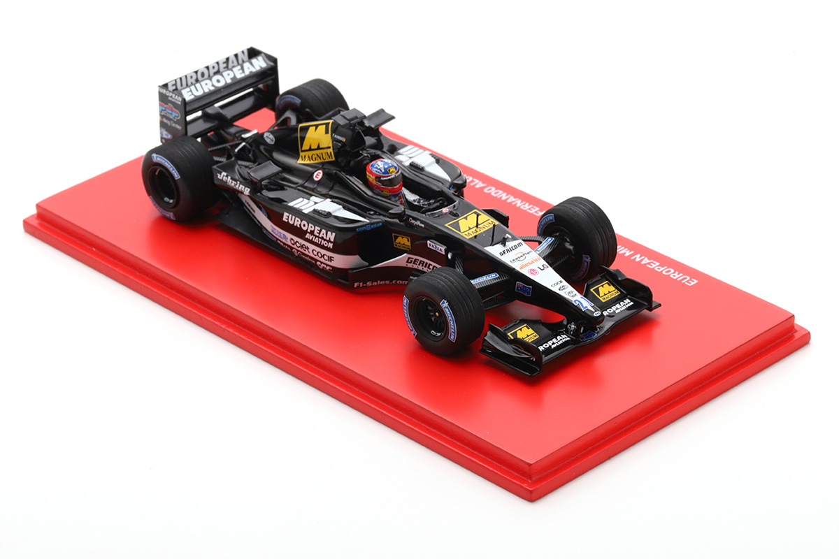 EUROPEAN MINARDI PS01B FERNANDO ALONSO F1 JAPANESE GP 2001 THE RISE OF SAMURAI 1:43