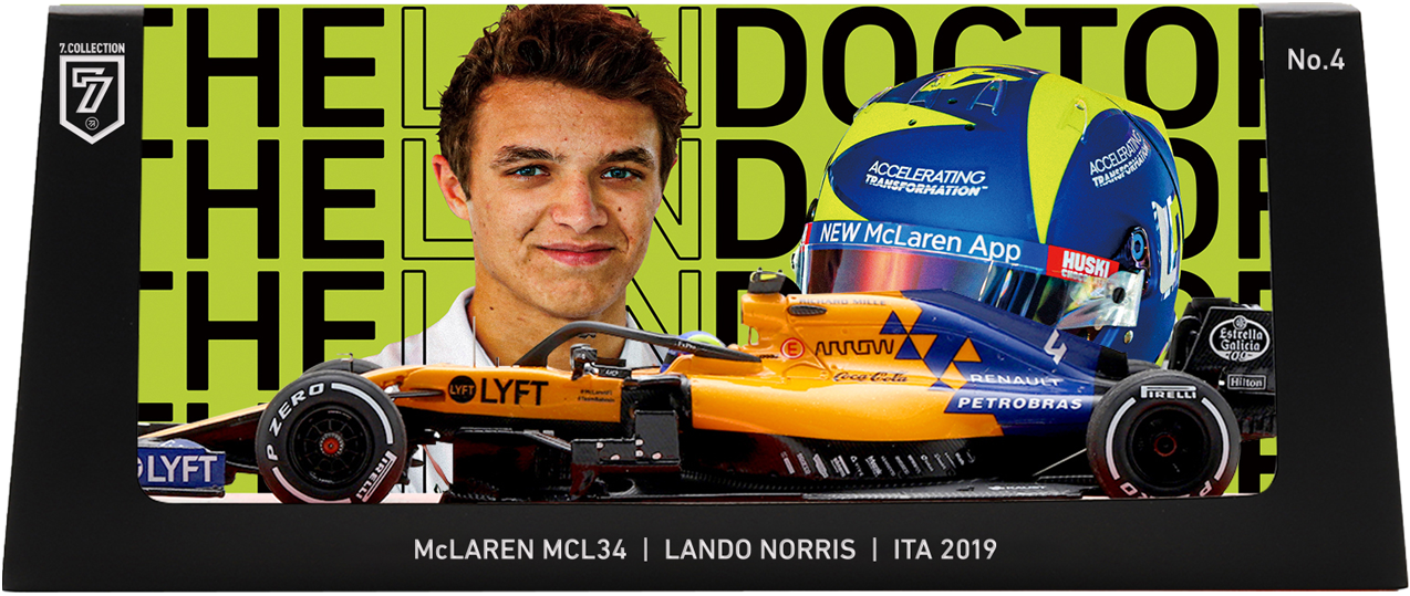 McLaren MCL34 Lando Norris F1 Italian GP 2019 THE LANDOCTOR 1:43 by 7.COLLECTION