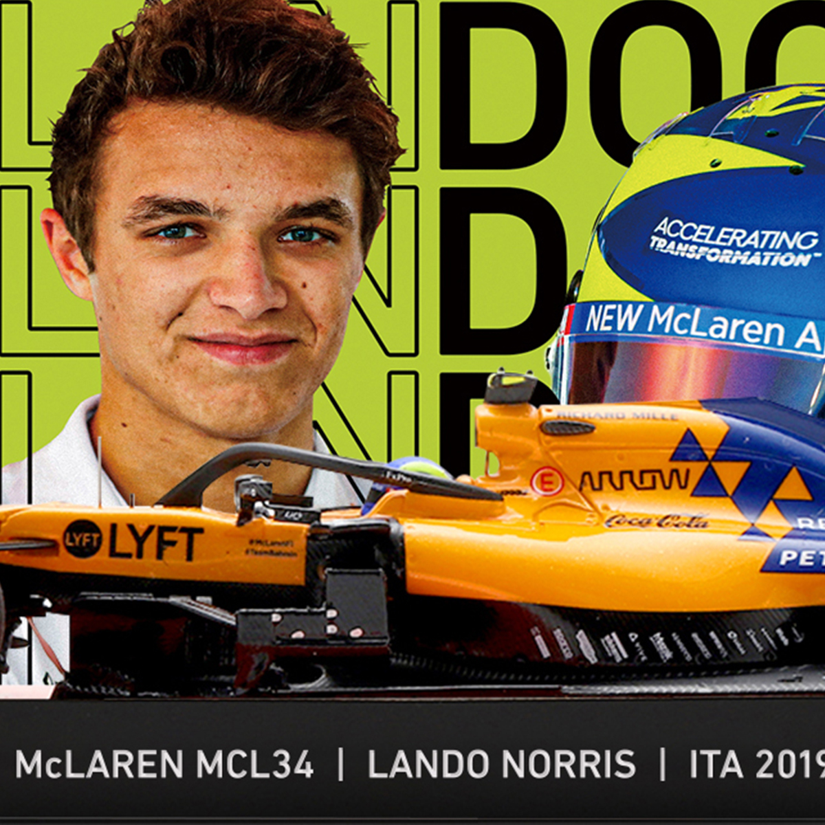 McLaren MCL34 Lando Norris F1 Italian GP 2019 THE LANDOCTOR 1:43