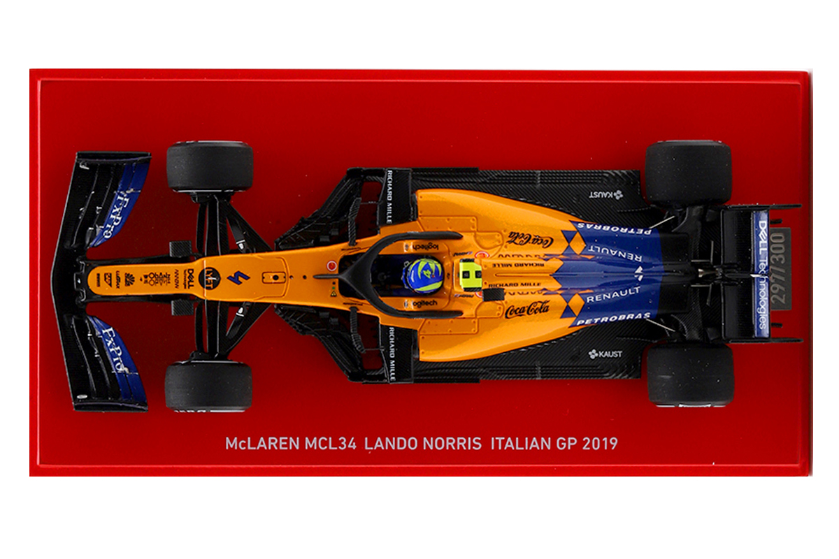 McLaren MCL34 Lando Norris F1 Italian GP 2019 THE LANDOCTOR 1:43