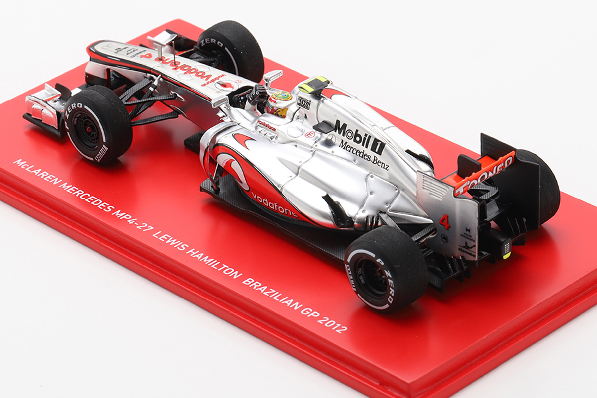 McLAREN MERCEDES MP4-27 LEWIS HAMILTON F1 BRAZILIAN GP 2012 THANK YOU McLAREN MERCEDES 1:43