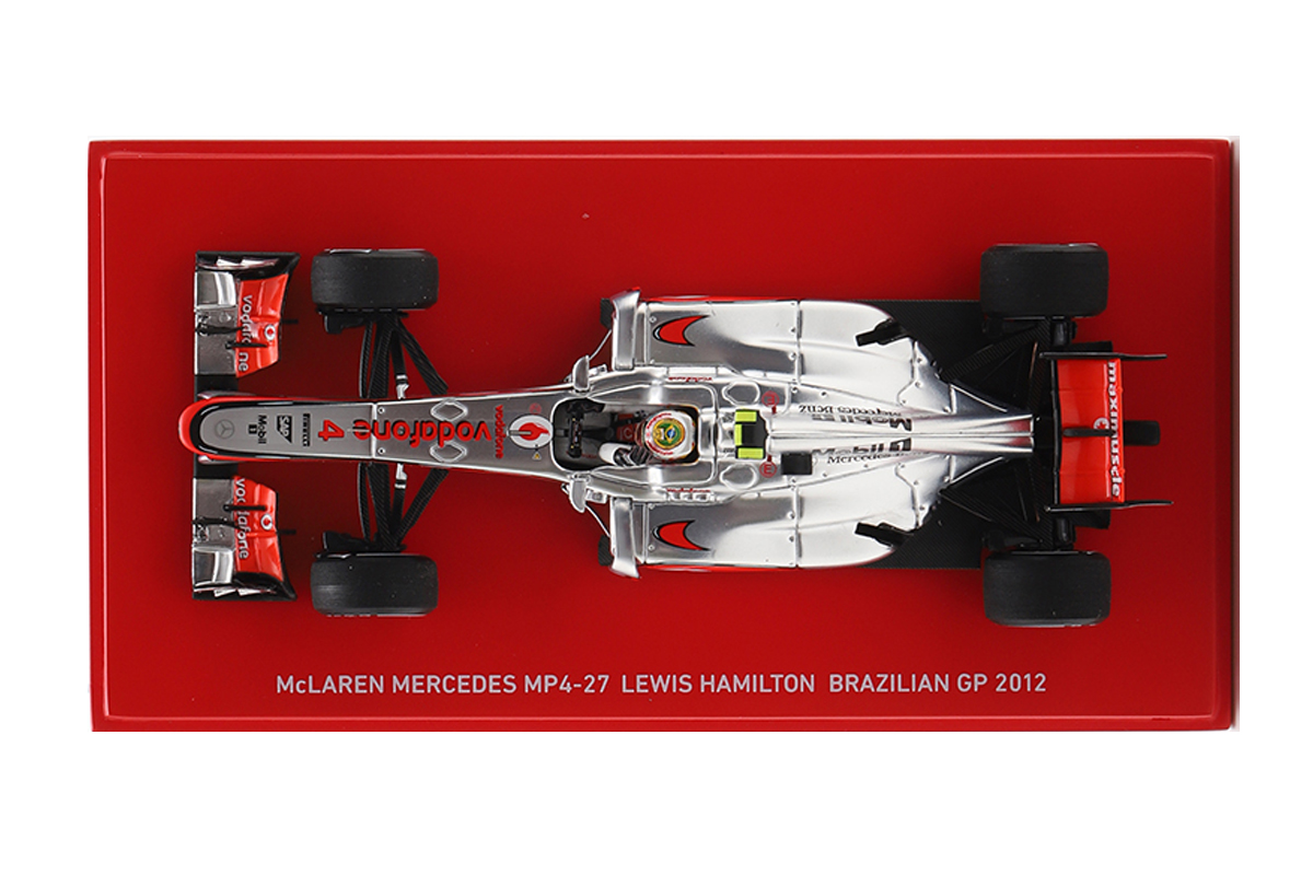 McLAREN MERCEDES MP4-27 LEWIS HAMILTON F1 BRAZILIAN GP 2012 THANK YOU McLAREN MERCEDES 1:43
